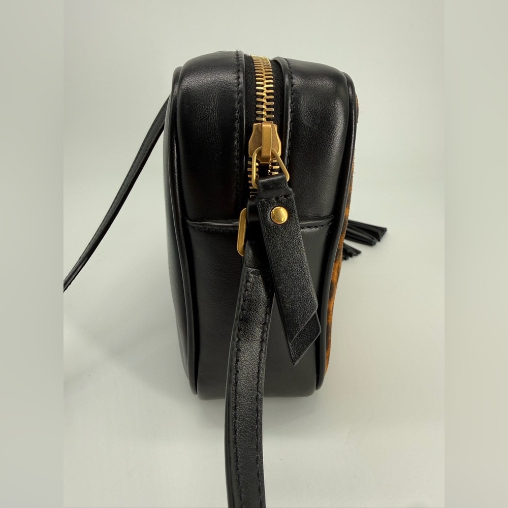 Saint Laurent Leopard Print Lou Camera Crossbody Bag - Picture 9 of 16